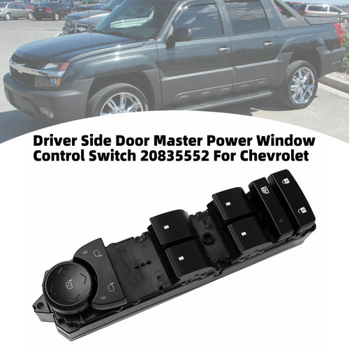 Driver Side Door Master Power Window Control Switch 20835552 For Chevrolet