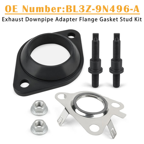 Exhaust Downpipe Adapter Flange Gasket Stud Kit For Ford Ecoboost 3.5L 2011-2021