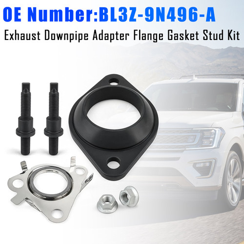 Exhaust Downpipe Adapter Flange Gasket Stud Kit For Ford Ecoboost 3.5L 2011-2021