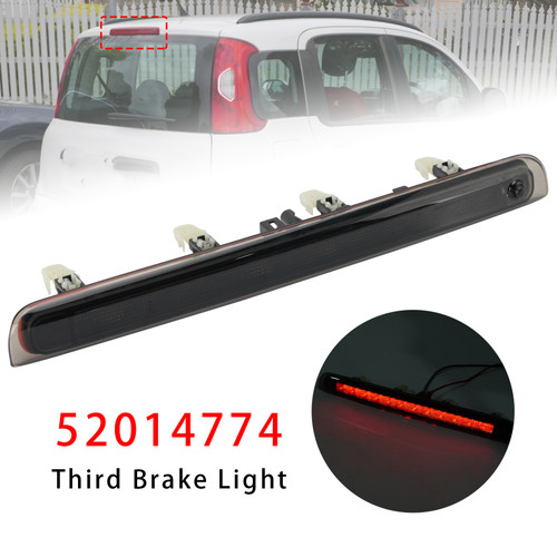 Third Brake Light Auxiliary Brake Lamp 52014774 For Fiat Panda 2012?2024 Black