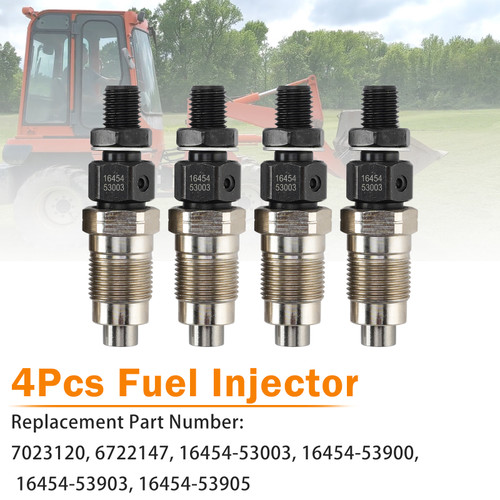 4Pcs 16454-53905 16454-53903 Fuel Injector For Kubota Engine V2003 V2203 V2403