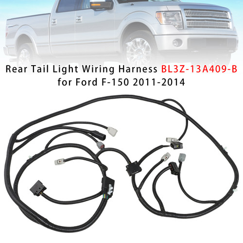 Rear Tail Light Wiring Harness BL3Z-13A409-B For Ford F-150 2011-2014