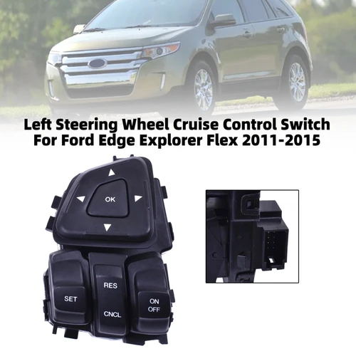Left Steering Wheel Cruise Control Switch For Ford Edge Explorer Flex 2011-2015