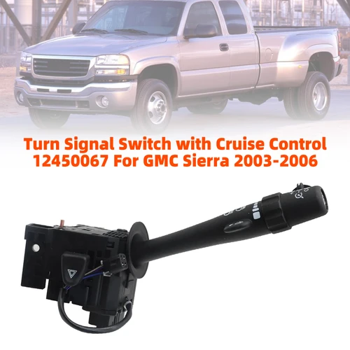 Turn Signal Switch with Cruise Control 12450067 For GMC Sierra 2003-2006