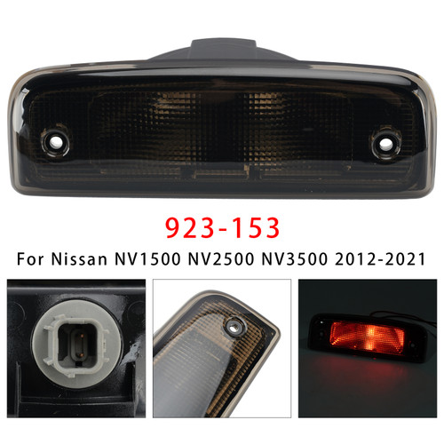 Third Brake Light Assembly 923-153 For Nissan NV1500 2012-2021 Black