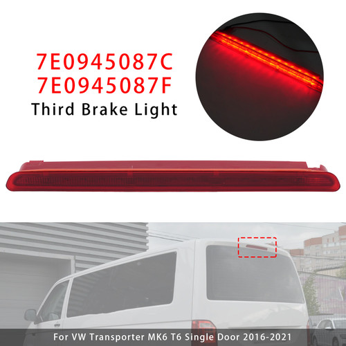 LED Rear High Level Third Brake Light Stop Lamp For VW Transporter 2016-2021 Red
