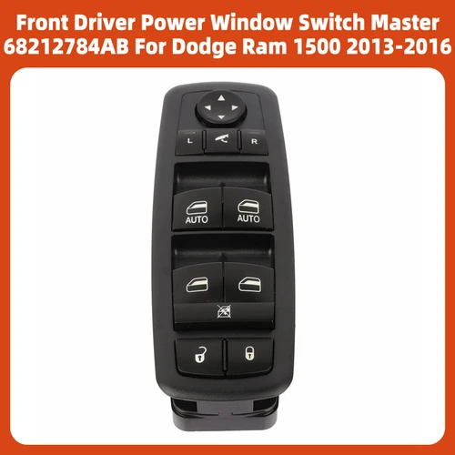 Front Driver Power Window Switch Master 68212784AB For Dodge Ram 1500 2013-2016