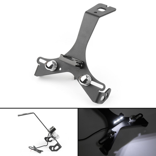 Aluminium Alloy License Plate Holder Bracket For Ducati 848 1098 1198, Black