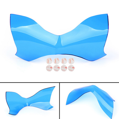 Front Headlight Lamp Cover Lens Protector For Kawasaki Z900 (2017) Blue Front Headlight Lamp Cover Lens Protector For Kawasaki Z900 (2017) Blue
