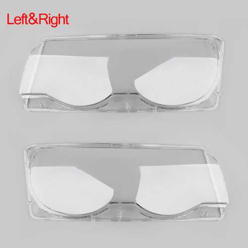 Car Clear Headlight Headlamp Lens Cover Shell Pair For BMW E38 (1999-2001)