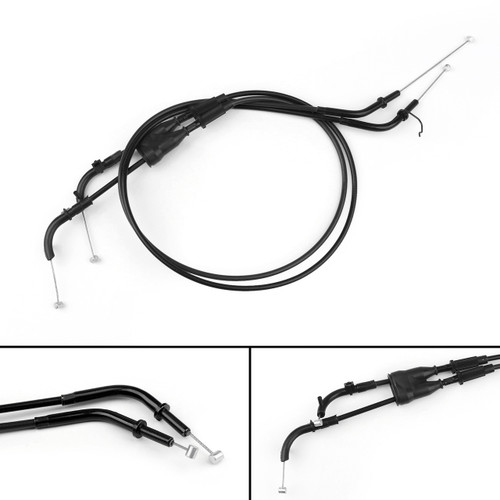 Throttle Cable Wire For Kawasaki Ninja ZX-6R (2007-2008) Black