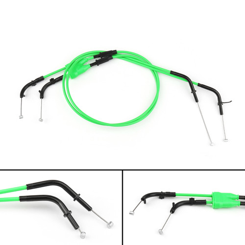 Throttle Cable Wire For Kawasaki Ninja ZX-6R (2007-2008) Green