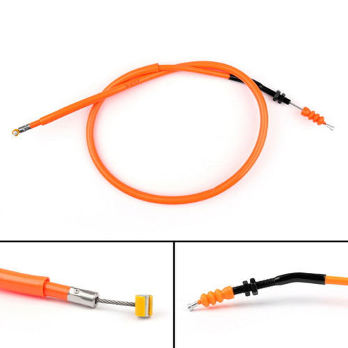 Wire Steel Clutch Cable Replacement For Kawasaki Z800 (2013-2016) Orange