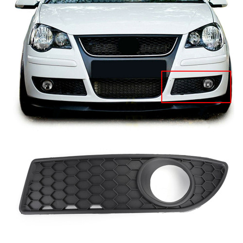 Honeycomb Style Front Lower Grille Left Side VW Polo 9N3 GTI (05-09) Black