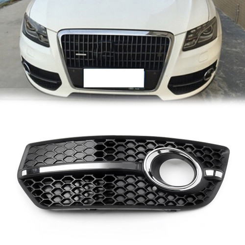 Left Front Bumper Grill Fog Light Lamp Covers Trim For Audi Q5 (2009-2011)