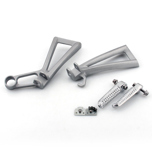 Rear Passenger Footpegs Footrests Brackets Set Yamaha YZF R6 (2003-2005) R6S (2006-2010) 5SL-27430-01-00, 5SL-27440-01-00 Rear Passenger Footpegs Footrests Brackets Set Yamaha YZF R6 (2003-2005) R6S (2006-2010) 5SL-27430-01-00, 5SL-27440-01-00