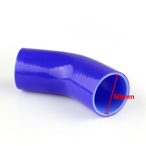 Elbow 45 Degree 90mm 60mm Silicone Pipe Hose Coupler Intercooler Turbo Intake