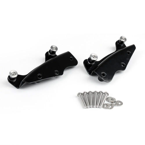 4 Point Docking Hardware Kit For Road King Street Glide FLHR FLHX FLHRC 09-2013 Black