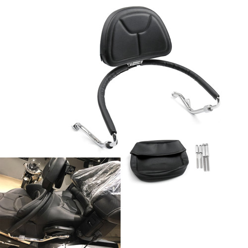 Outside Mount Mustang Drivers Backrest Honda GL1800A GL1800 Gold Wing, Black