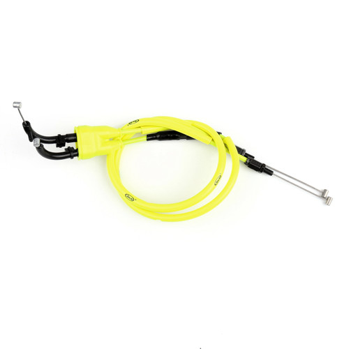 Throttle Cable Push Pull Wire Line Gas Yamaha YZF R1 YZF-R1 (2004-2006), Neon Yellow