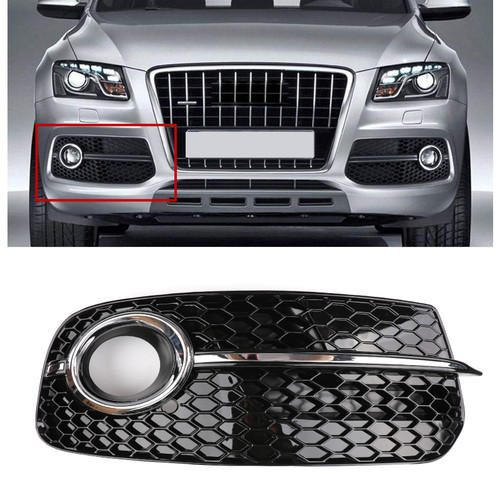 Right SQ5 Style Fog Light Grill Grille For AUDI Q5 13-16 Don't Fit SQ5 & SLINE Right SQ5 Style Fog Light Grill Grille For AUDI Q5 13-16 Don't Fit SQ5 & SLINE