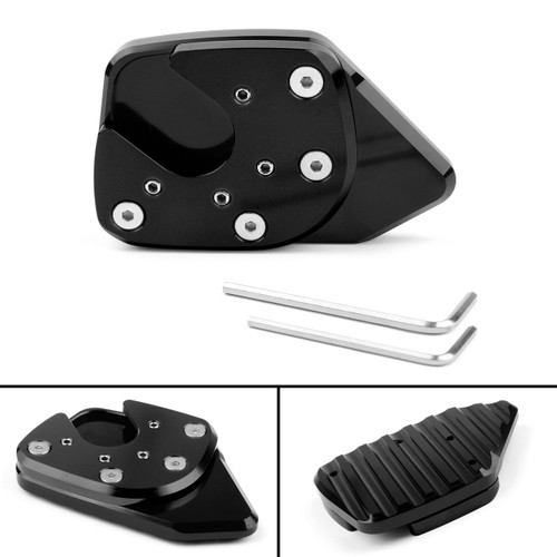 Side Stand Kickstand Enlarge Extension Pad Plate For Honda X-ADV 750 17-18 Black Side Stand Kickstand Enlarge Extension Pad Plate For Honda X-ADV 750 17-18 Black