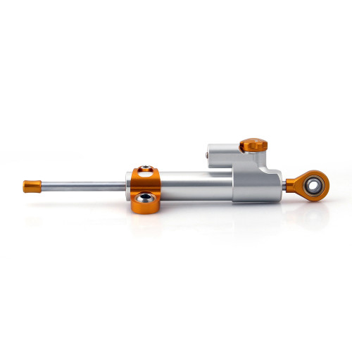 Universal Steering Damper Stabilizer Adjustable (Universal Fit) Chrome Universal Steering Damper Stabilizer Adjustable (Universal Fit) Chrome
