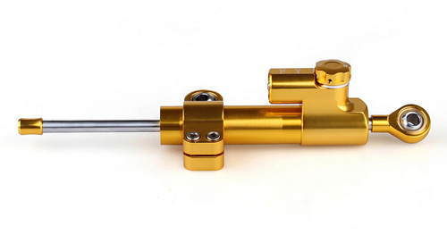 Universal Steering Damper Stabilizer Adjustable (Universal Fit) Gold Universal Steering Damper Stabilizer Adjustable (Universal Fit) Gold