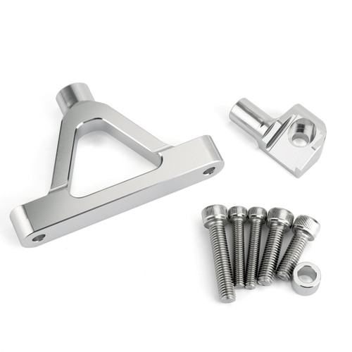 Steering Damper Stabilizer Kawasaki ZX6R (2007-2008) ZX 6R Silver Steering Damper Stabilizer Kawasaki ZX6R (2007-2008) ZX 6R Silver