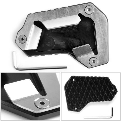 Explorer kickstand sidestand stand extension enlarger pad For Triumph Tiger 1200 16-17 Black Explorer kickstand sidestand stand extension enlarger pad For Triumph Tiger 1200 16-17 Black