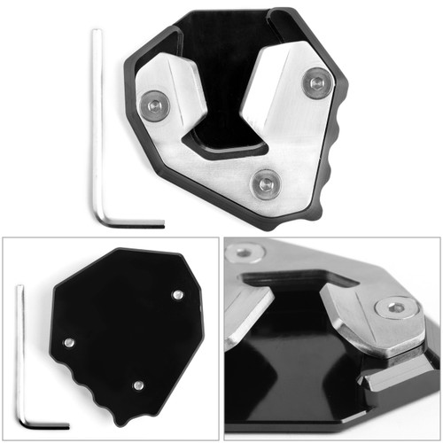 CNC Kickstand Sidestand Stand extension enlarger pad For BMW S1000XR 2015-2017 Black CNC Kickstand Sidestand Stand extension enlarger pad For BMW S1000XR 2015-2017 Black