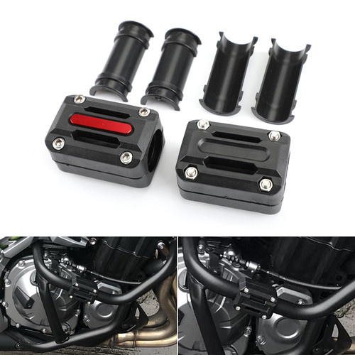 22mm 25mm 28mm Engine Frame Bar Slider Pads Red Generic