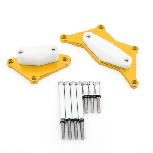 Engine Stator Cover Crash Pad Slider Protector For 15-17 Kawasaki Z800, Gold Engine Stator Cover Crash Pad Slider Protector For 15-17 Kawasaki Z800, Gold
