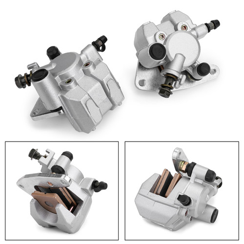 Front Brake Caliper Set For Yamaha 5LP-2580T-00 YFZ350 02-09 YFZ350SP 06 YFZ350SE  YFM35BA 05-06 YFM350FWA 07-16 YFM400 03-04  Wolverine 450 06-10 Silver Front Brake Caliper Set For Yamaha 5LP-2580T-00 YFZ350 02-09 YFZ350SP 06 YFZ350SE  YFM35BA 05-06 YFM350FWA 07-16 YFM400 03-04  Wolverine 450 06-10 Silver
