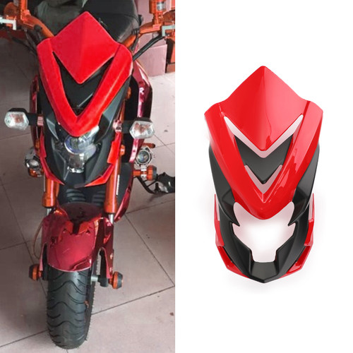 ABS Windshield Headlight Cover Fairing For Honda MSX125SF 16-17 MSX125 13-16 Red