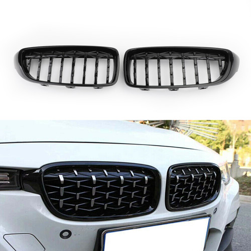 Diamond Front Upper Grille For BMW 4 Sereis F32 F33 F36 F82 M4 All Models 14-18 Black Diamond Front Upper Grille For BMW 4 Sereis F32 F33 F36 F82 M4 All Models 14-18 Black