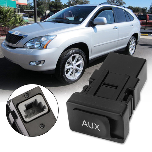 AUX Auxiliary Stereo Adapter 86190-53010 86190-06010 For Toyota Lexus 2007-2009 Black