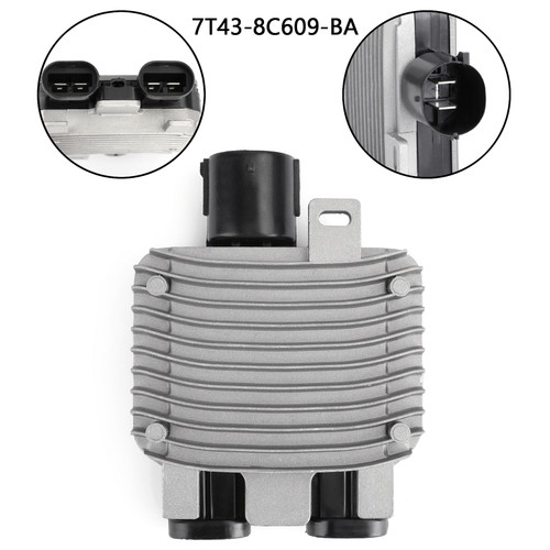 Radiator Cooling Fan Control Module For Volvo S60 V60 S80 V70 XC60 XC70 Mondeo IV 07-14 Galaxy III S MAX 06-15 7T43-8C609-BA Silver Radiator Cooling Fan Control Module For Volvo S60 V60 S80 V70 XC60 XC70 Mondeo IV 07-14 Galaxy III S MAX 06-15 7T43-8C609-BA Silver