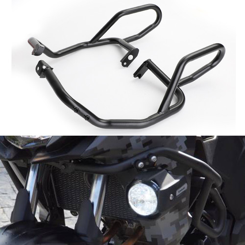 Engine Bumper Guard Crash Bar Protector For Kawasaki Versys-X 300 KLE300 17-18 Black Engine Bumper Guard Crash Bar Protector For Kawasaki Versys-X 300 KLE300 17-18 Black