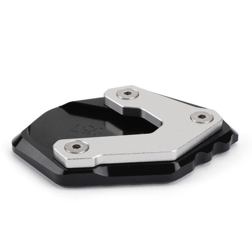 CNC Aluminum Side Stand Kickstand Pad Extension Plate For BMW F750GS 18-19 Black