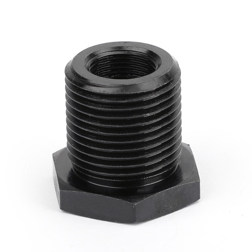 1/2-28 To 13/16-16 Automotive Threaded Oil Filter Adapter Black