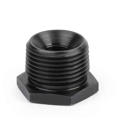 1/2-28 To 3/4 NPT Automotive Threaded Oil Filter Adapter Black