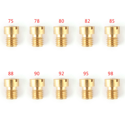 10PCS 5MM Carburettor Main Jets Nozzle Set For Dellorto Carburetor 75-98 Carb