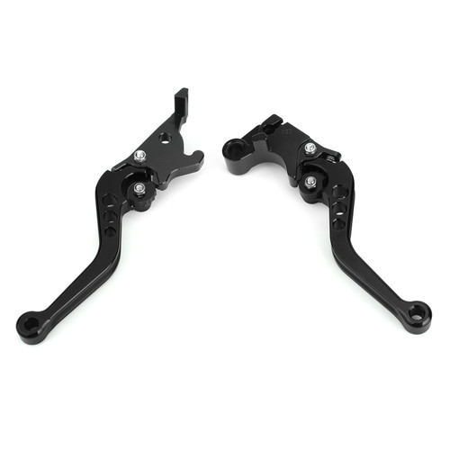 Left&Right Brake Clutch Levers For YAMAHA MT-25 MT-03 YZF-R3 15-17 YZF-R25 14-17 Black