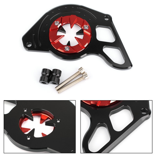 Left Side Front Sprocket Chain Guard Cover for Honda MSX125 13-15 MSX125SF 16-19 Red