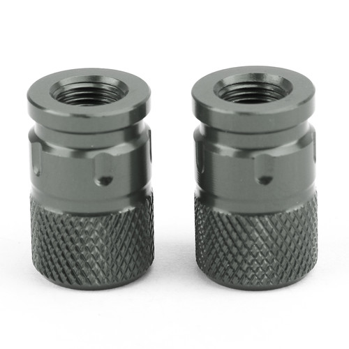 Pair CNC Anti-Thief Tire Valve Stem Caps TIT