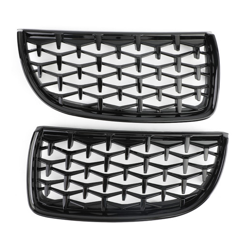 Meteor Kidney Grill Mesh Grille Fit For BMW 3-Series E90 Sedan 2005-2008 E91 Wagon 2006-2008 Pre-facelift