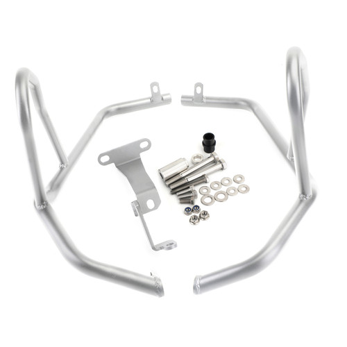 Upper Crash Bars Engine Guards Silver Fit for BMW F750GS F850GS 2018-2022 2020 Upper Crash Bars Engine Guards Silver Fit for BMW F750GS F850GS 2018-2022 2020