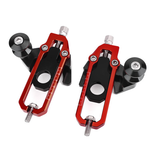 Chain Adjusters with Spool Tensioners Catena For Honda CB650R CBR650R 19-20 Red Chain Adjusters with Spool Tensioners Catena For Honda CB650R CBR650R 19-20 Red