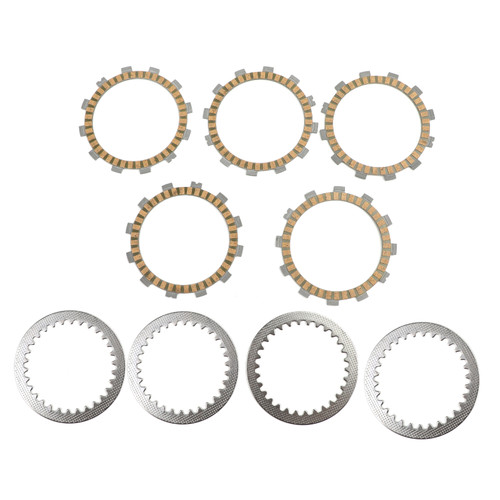 Clutch Plate Kit - Friction & Steel Plates For Kawasaki KLX125 A1/A2/A3/A6F KLX125 L (B1/B2/B3/B6F) 2003-2006